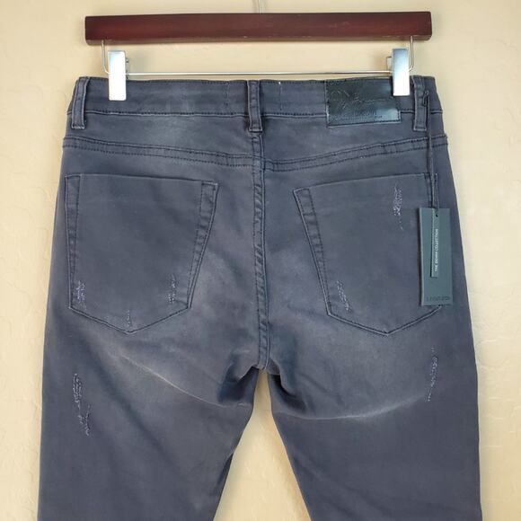 One Teaspoon X Freebird II High-Low Raw Hem Jeans - Picture 5 of 9